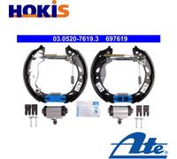 REAR BRAKE SHOE SET 03.0520-7619.3 ATE I