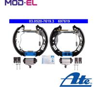ATE 03.0520-7619.3 Brake Set, drum brakes