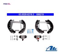 Brake shoes Pre-assembled 03.0520-8219.3 ATE for SEAT SKODA VW