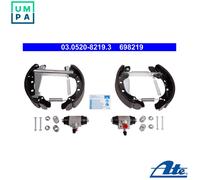 ATE Brake Shoes 03.0520-8219.3 Pre-assembled for SEAT SKODA VW