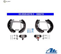 ATE Brake Shoes 03.0520-8219.3 Pre-assembled for SEAT SKODA VW