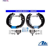 BRAKE SHOE SET 03.0520-9420.3 FOR PEUGEOT 207/207+ 208/Hatchback/Van/I DS