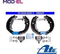 BRAKE SHOE SET 03.0520-9420.3 FOR PEUGEOT 208/Hatchback/Van/I 207/SW DS 1.6L