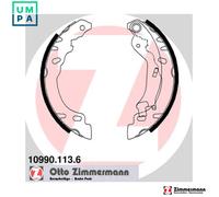 Brake shoes 10990.113.6 ZIMMERMANN for FIAT FORD