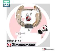 BRAKE SHOE SET 20990.117.5 FOR MERCEDES-BENZ M 166.940 1.4L OM668.942/940 1.7L
