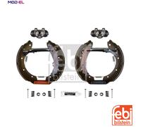 Ferdinand Bilstein Brake Shoes Rear Axle Pre-assembled 37486 for CITROËN PEUGEOT