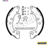 BRAKE SHOE SET 53-0021K FOR PEUGEOT 106/Van/II/Hatchback MEGA CITROEN 1.1L 4cyl