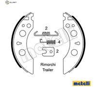 Brake shoes 53-0592 METELLI