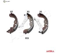 Brake shoes Rear Axle 55-00-015 ASHIKA for DACIA DUSTER LOGAN MCV LOGAN EXPRESS