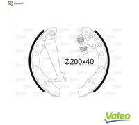 Brake shoes Rear Axle 562080 VALEO for SEAT AUDI VW SKODA