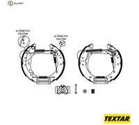 TEXTAR 84048002 Brake Set, drum brakes