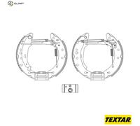 TEXTAR 84061801 Drum brake kit
