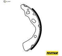 Brake shoes 91039700 TEXTAR for MAZDA KIA