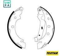 TEXTAR 91052800 Brake Shoe Set