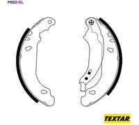 BRAKE SHOE SET 91053700 FOR RENAULT D7F720/710/722/746 1.1L 4cyl CLIO II