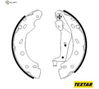 Brake shoe set TEXTAR 91057400 for SMART CABRIO (450) 0.8 2001-2004