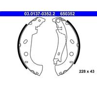Brake shoe set ATE 03.0137-0352.2 for FIAT MULTIPLA (186_) 1.9 1999-201
