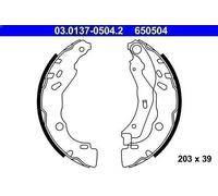 Fits ATE 03.0137-0504.2 Brake Shoe Set UK Stock
