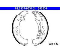 Brake Shoe Set ATE Fits SMART RENAULT Forfour Twingo III 4534230200
