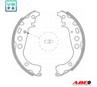 ABE Elektrotechnik GmbH Brake Shoes C02059ABE - Rear Axle - for Toyota, Daihatsu, Subaru