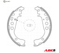 Brake shoes Rear Axle C02059ABE ABE for TOYOTA DAIHATSU SUBARU
