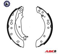 BRAKE SHOE SET C05063ABE FOR MITSUBISHI MIRAGE/VI COLT/Convertible/CZC SMART