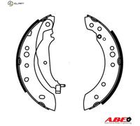 BRAKE SHOE SET C05063ABE FOR MITSUBISHI MIRAGE/VI COLT/Convertible/CZC SMART