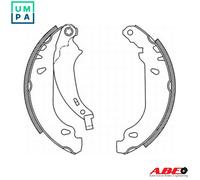 KRAFT 6025130 Brake Shoe Set