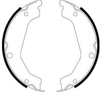 HELLA 8DA 355 050-051 Handbrake shoes