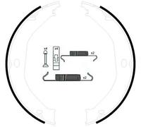 HELLA 8DA 355 050-891 Brake Shoe Set, parking brake - H1721 - for e.g. JEEP