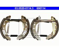 ATE 03.0520-0114.3 Brake Shoe Set Rear for