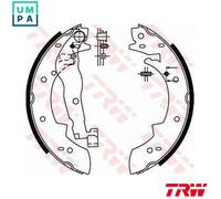 BRAKE SHOE SET GS6190 FOR RENAULT ESPACE/II/Mk EXTRA/Box/Body/MPV/Van EXPRESS