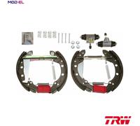 TRW Brake Set, drum brakes GSK1404 40 with wheel brake cylinder for vehicles with brake force regulator Superkit VOLKSWAGEN: Polo V Hatchback