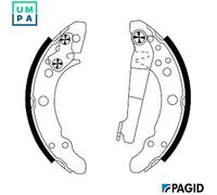 BRAKE SHOE SET H1068N FOR VW SANTANA GOLF/I/Cabriolet/II SCIROCCO JETTA DERBY