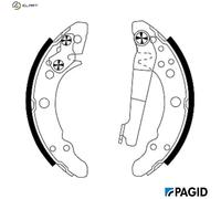 BRAKE SHOE SET H1068N FOR VW SANTANA GOLF/I/Cabriolet/II SCIROCCO JETTA DERBY
