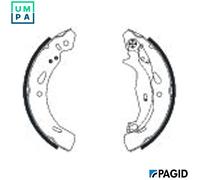 BRAKE SHOE SET H1692N FOR FORD K III FIESTA/VI/Van P4JC/P4JD/P4JA/P4JB 1.0L