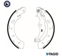 BRAKE SHOE SET H1805N FOR FORD TRANSIT/COURIER/B460/Box/Body/MPV FOCUS/III/Van
