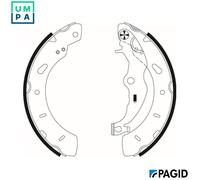 BRAKE SHOE SET H1805N FOR FORD TRANSIT/COURIER/B460/Box/Body/MPV FOCUS/III/Van