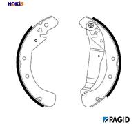 BRAKE SHOE SET H8945N FOR OPEL ZAFIRA/MPV ASTRA/G/Van/CLASSIC/Caravan 1.4L 4cyl