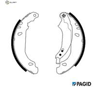 PAGID H9105N Brake Shoe Set