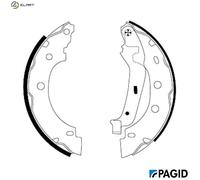 BRAKE SHOE SET H9325N FOR RENAULT DACIA NISSAN K9K700/702/714/718/704/710 1.5L