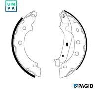 PAGID H9325N Brake Shoe Set