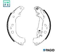 BRAKE SHOE SET H9690N FOR CADILLAC FIAT IDEA/Van DOBLO/Platform/Chassis/Bus 3.2L