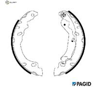 PAGID H9820N Brake Shoe Set