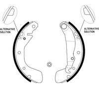 HELLA 8DB 355 001-291 Brake Shoe Set