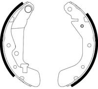 HELLA 8DB 355 002-791 Brake Shoe Set