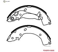 BRAKE SHOE SET J3500524 FOR HYUNDAI KIA D3EA 1.5L G3LA 1.0L 3cyl i10G4LA 1.2L TB