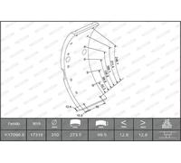 Ferodo Brake Lining Kit K17096.0-F3653 – New Drum Brake – IVECO DAILY II Van 1906197