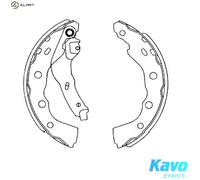 KAVO PARTS KBS-6415 Brake Shoe Set