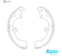 KAVO PARTS KBS-9918 Brake Shoe Set